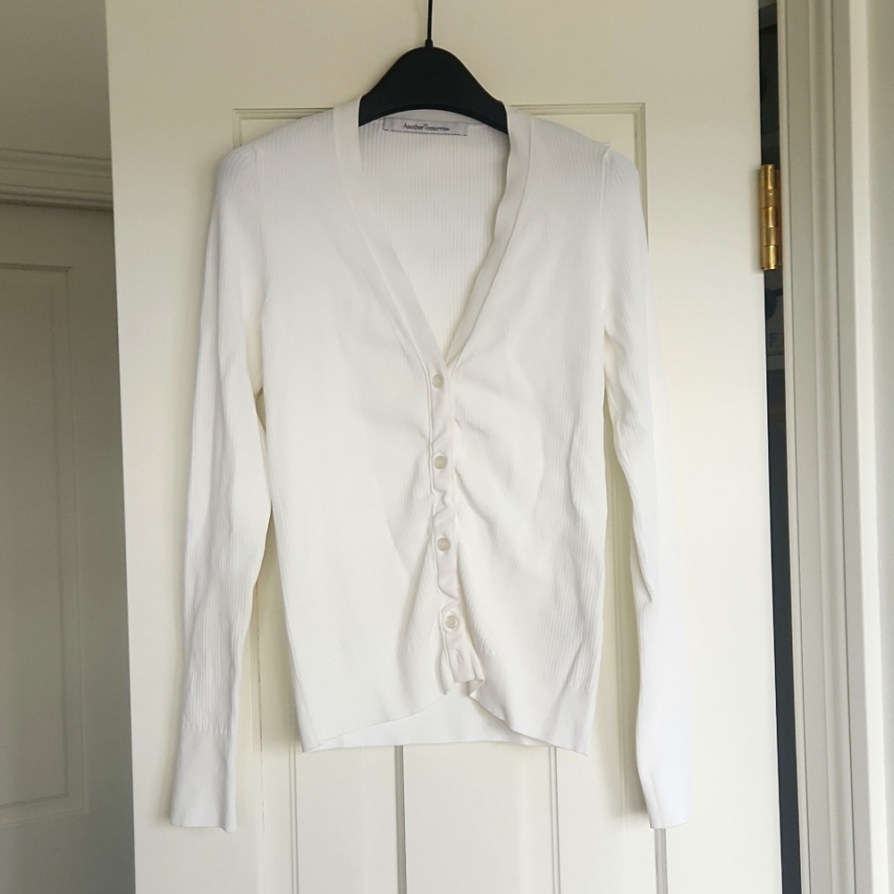 Another Tomorrow Ribbed Cardigan